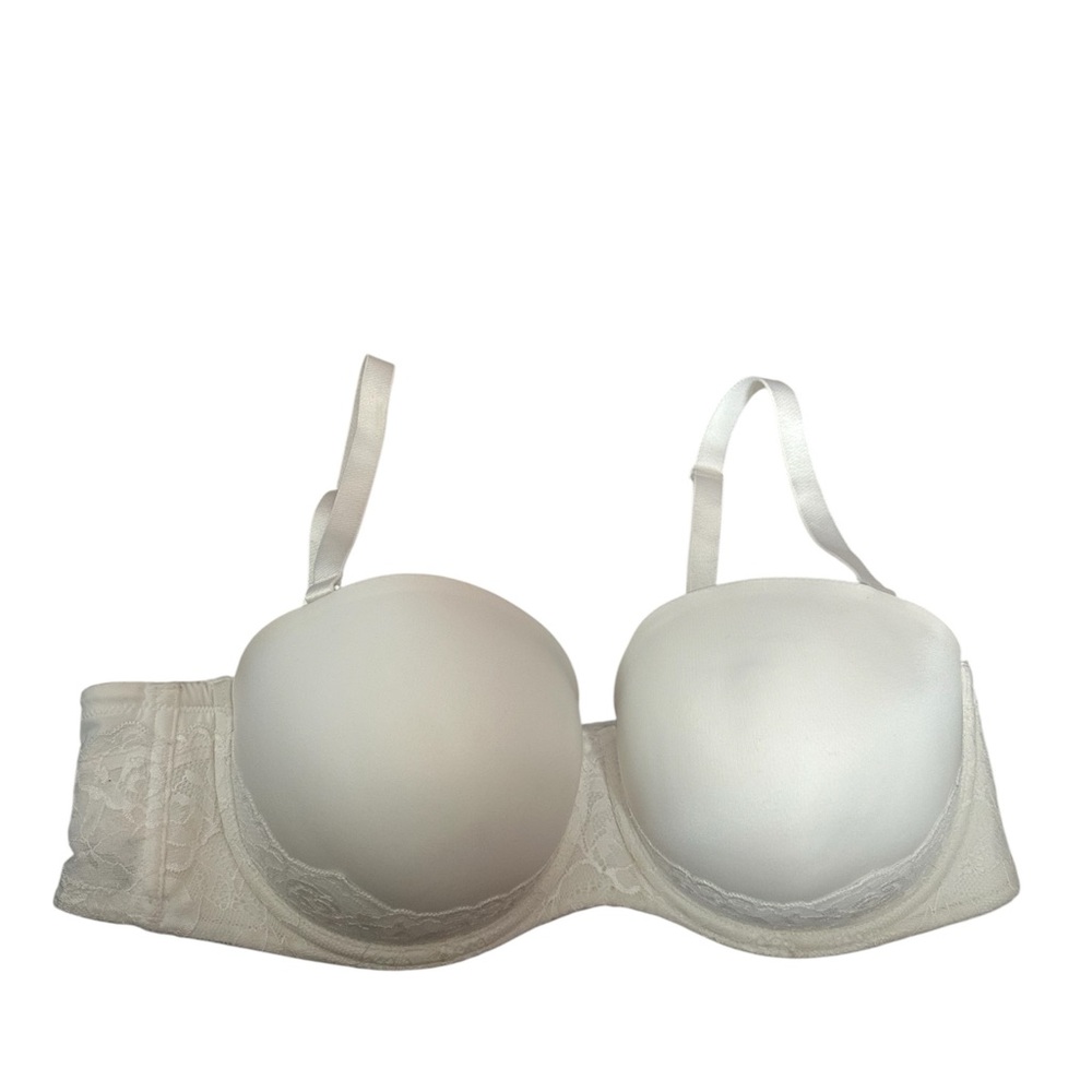 Torrid Cream T-Shirt Bra with Lace Detail